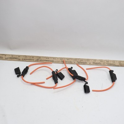 (5-Pk) Inline Fuse Holders Wire Lead 32V AC 30A KP1845