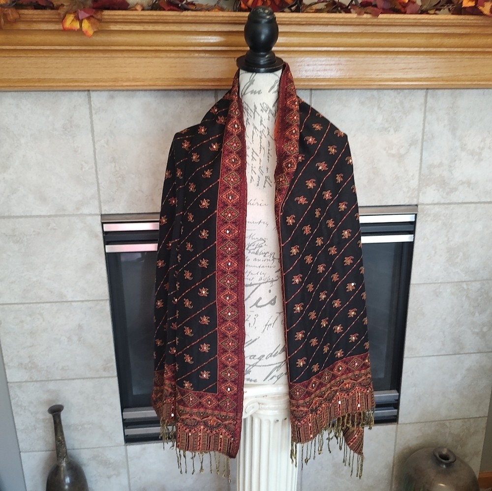 Fall Table Runner OR Pashmina Wrap! - image 5