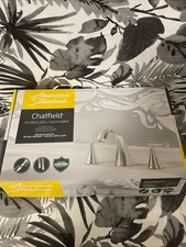    American Standard Chatfield 8 in Bath Faucet 2-Handle Brushed Nickel   AS IS