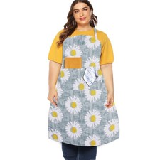 Extra Large Canvas Cotton Apron for Men  , Plus Size Durable Aprons with 2 P...