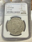 1928 P Peace Dollar NGC AU Details Key Date Cleaned