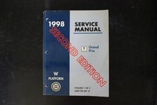 Pontiac Grand Prix 1998 Service Manual W Platform Volume 1 Oem