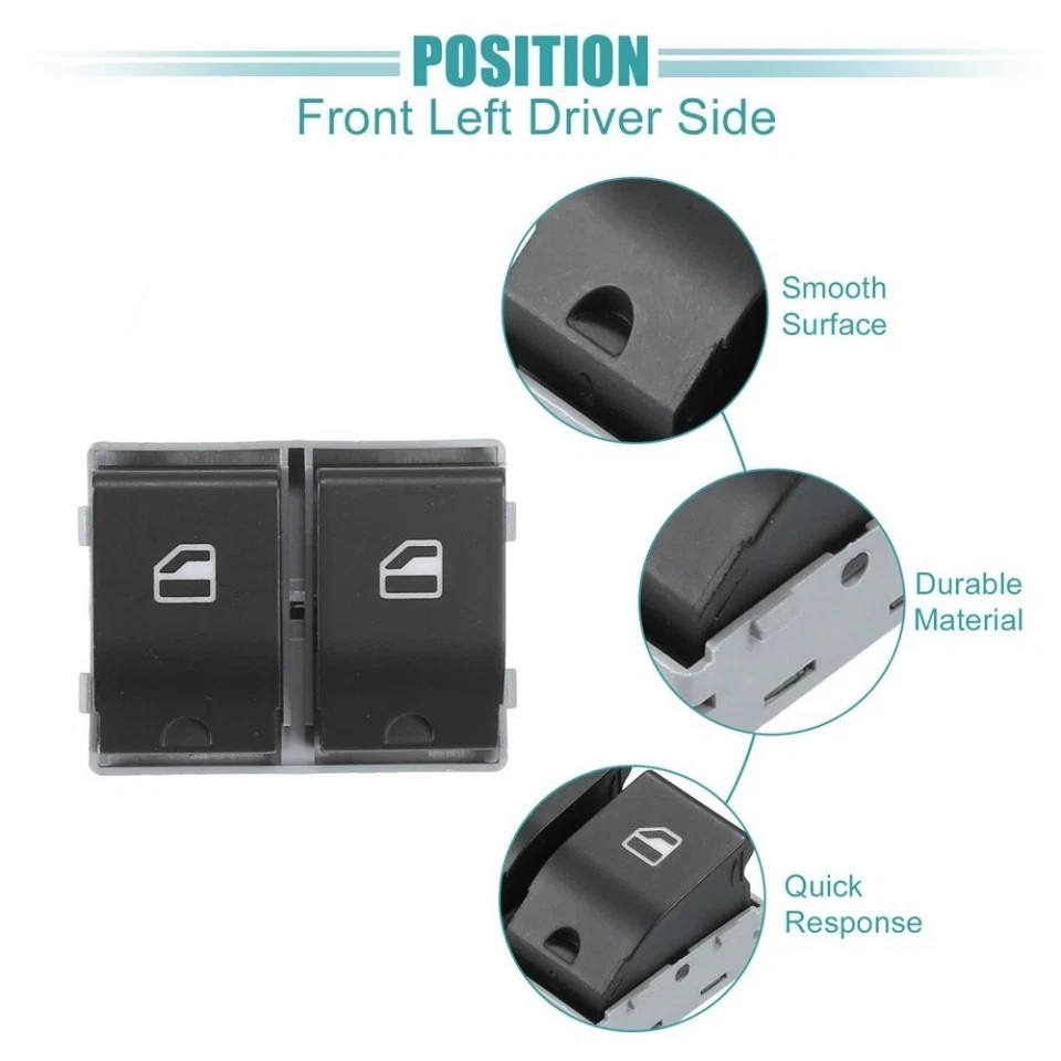 Replacement Window Control Switch for Seat For Cordoba For 9N 2002 2009 - Image 3 of 4