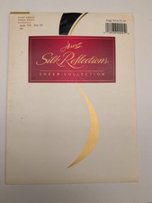 Vintage 90s Hanes Silk Reflections Thigh High Stockings
