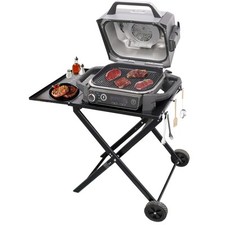 Raweao Supporto Griglia per Ninja OG701, Carrello Barbecue per Esterno, Forno Pi