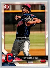2018 Bowman Draft - Triston McKenzie #BD-162 (RC)