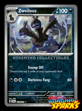 Carta Pokemon Zweilous 118/191 Scintille Urgenti Reverse Holo