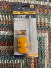 Fluke Networks In-Line Modular Adaptor 6 Wire Banjo 10220100 NEW