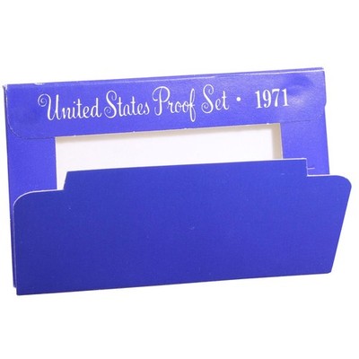 Empty Packaging Replacement Proof Set Box No Coins 1971