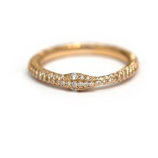 GUCCI 18K Yellow Gold Ouroboros Diamond Snake...