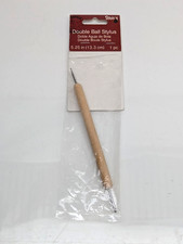 Darice Double Ended Ball Stylus Tool Embossing Wood Handle Tracing Craft Tool