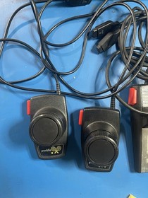 Atari 7800 System - Console, Cord, Adapter, Controllers, Paddles, Power - Works!