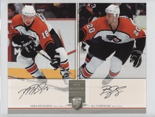 2006-07 Be A Player Portraits Dual Signature Mike Richards RJ Umberger Auto 2a8