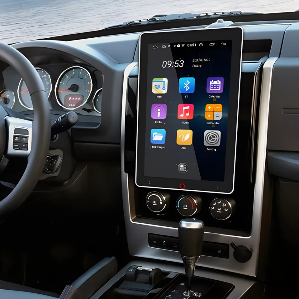 Вращающийся сенсорный экран 10,1 дюйма Android 15 автомобильное стерео радио двойной 2DIN GPS Wifi - Изображение 2 из 4