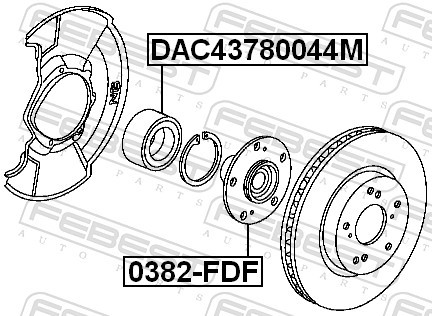 Fits FEBEST 0382-FDF FRONT HUB HONDA CIVIC 4D FD1 2006-2014 JP  ⭐UK Stock⭐