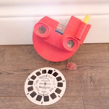 VTG View-Master 3D Dimension Viewer Blue Clear 1980s Works w/ Reel