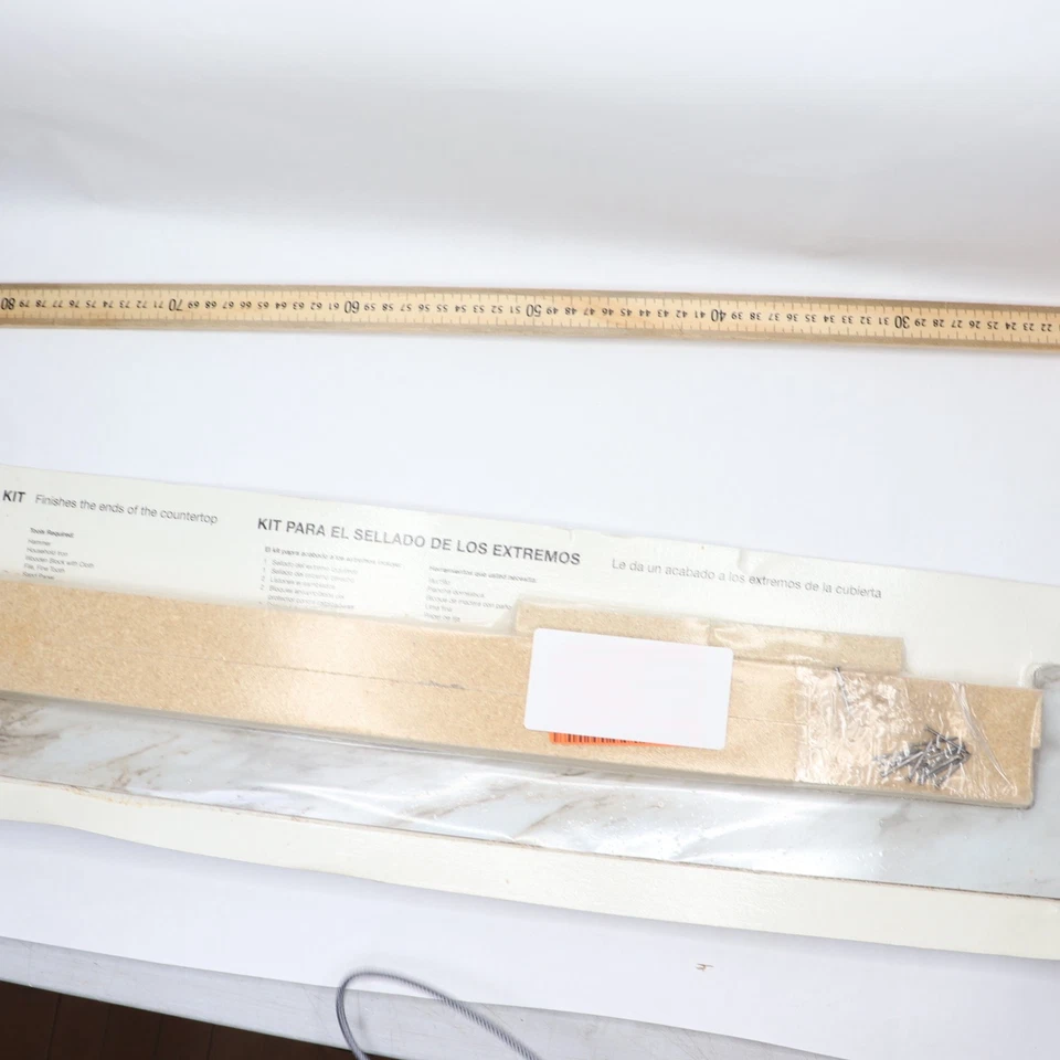 Hampton Bay Laminate Endcap Kit for Countertop Drama Marble Textured Gloss - Image 2 of 4