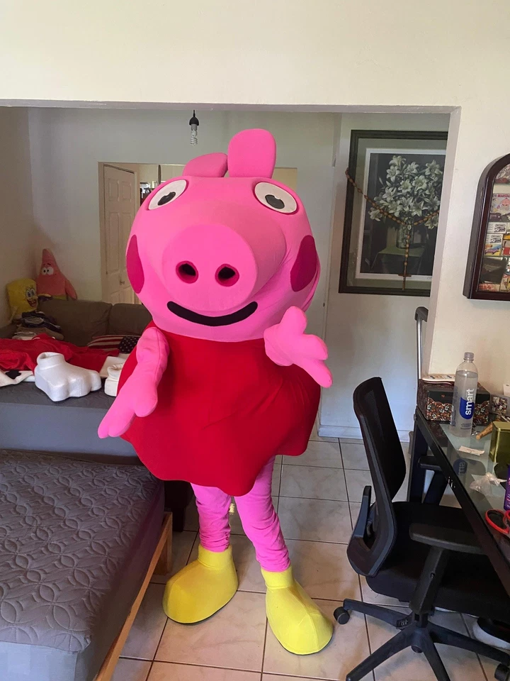 Disfraz de mascota Peppa Pig para entretenimiento de fiesta Foto 2 de 4
