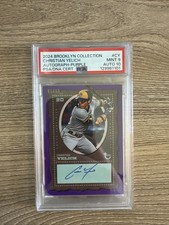 2024 Topps Brooklyn Collection Christian Yelich #AC-CY Purple 01/15