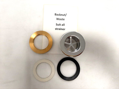 Verchromt 1,5'' Abfall Gegenmutter Stecker für Küche Zylinder Aufsteller Sieb