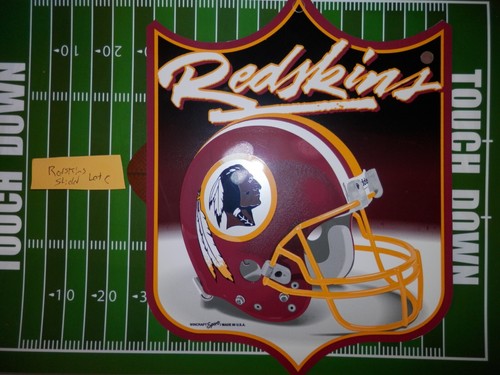 Washington Redskins wall sign shield new vtg roughly 12.5" x 9.75" NFL Lot C