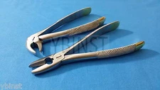 2 O.R GRADE DENTAL UPPER AND LOWER MOLAR EXTRACTING FORCEPS INSTRUMENTS #MD1+MD3