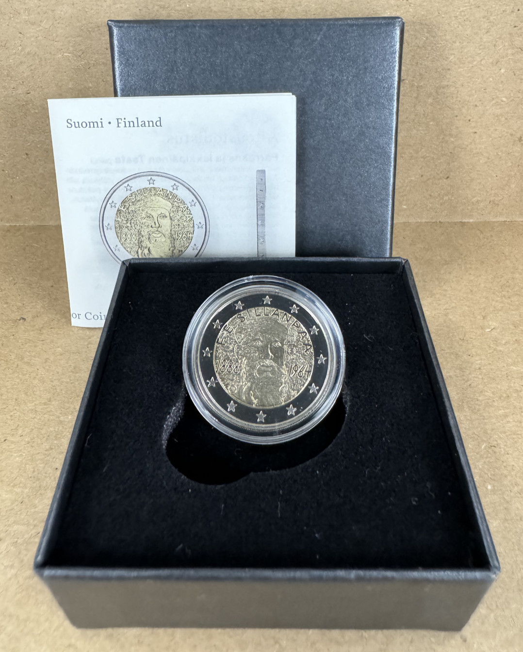 Finlande 2€ 2013 Frans Eemil Sillanpää - Belle Epreuve BE Proof PP