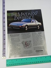 1-page Vintage Clipping - car photo Mazda Rx-7 Print Ad 80's 1985