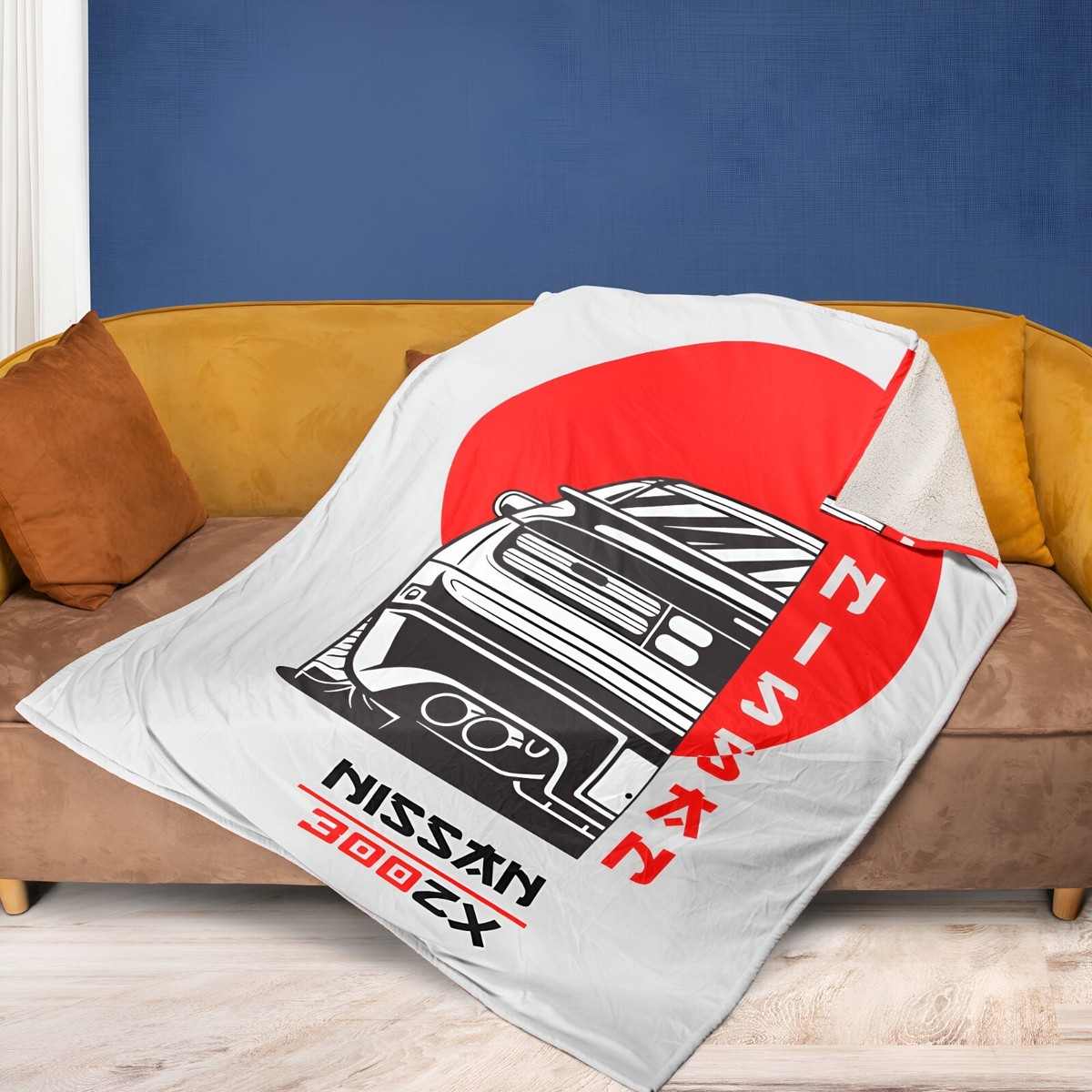 その他 USED BLANKET Vintage Style NISSAN 300ZX Art Japan Ultra-Soft Micro Fleece