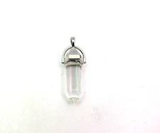 Unbranded Clear Hexagonal Pointed Stone Pendant