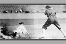 Poster, Many Sizes; Sam Rice Slides Into 3Rd Base At Senators Vs. White Sox 1925