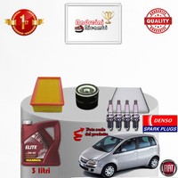Inspektionskit Filter ÖL Kerzen Fiat Idea 1.4 8V 57KW 77CV Von 2005->