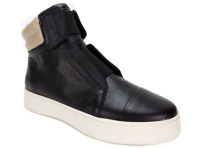 ATELJE 71 Women's Emerald Sneaker Basic Black Pebbled Nappa Size US 11M/EU 42