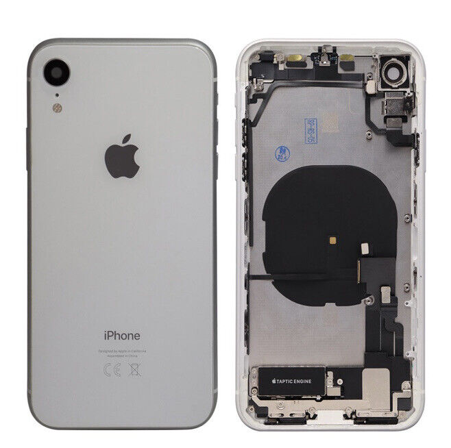 iPhone XR Housing Back Replacement Frame Silver Original iPhone XR Housing Back Replacement Frame Silver Original