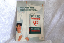 Antikes Werbeschild  " Dreiring Selbstt&auml;tig"  Dreiring-Werk Krefeld, Top