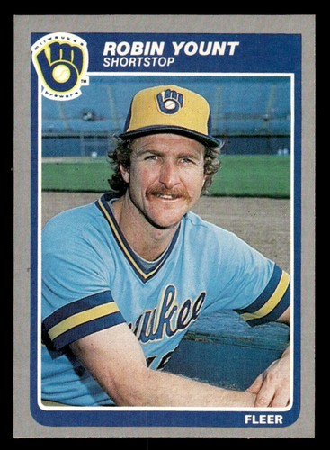 1985 Fleer - Robin Yount #601 Milwaukee Brewers