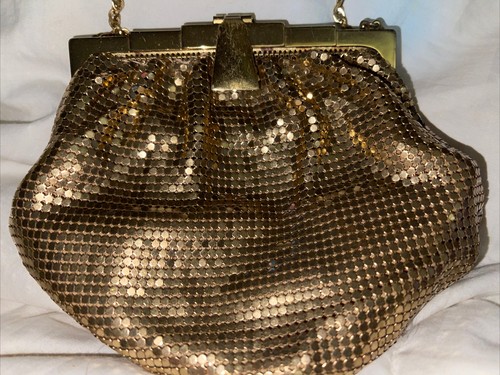 Vintage Whiting & Davis Art Deco Goldnetz Abendtasche Geldbörse Cocktail Classic - Bild 4 von 6