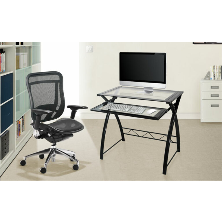 Bell'o Computer Desk In High Gloss Black Finish Rectangle Top 31.50" Table eBay