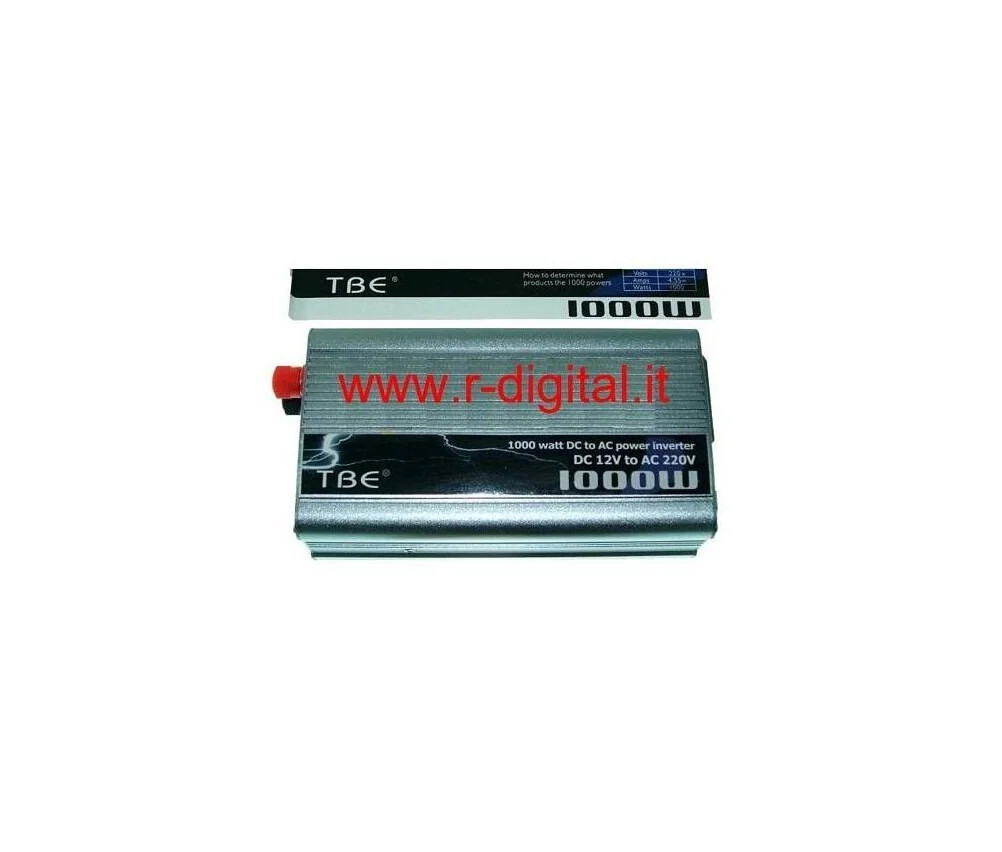 Power Inverter da 1000w DC AC 12v 220v A2075, Convertitore DC 12V in AC 220v 230