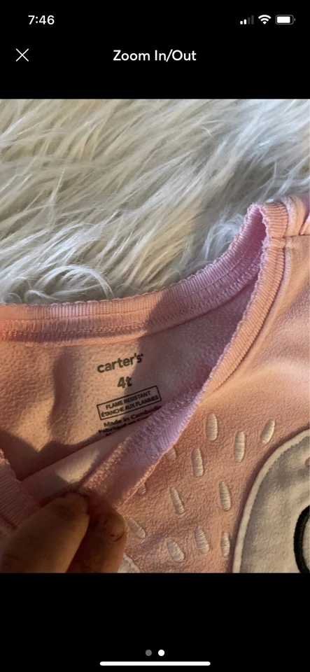 Pijama Carter's Girls 2 piezas poliéster búho 4t Foto 2 de 2