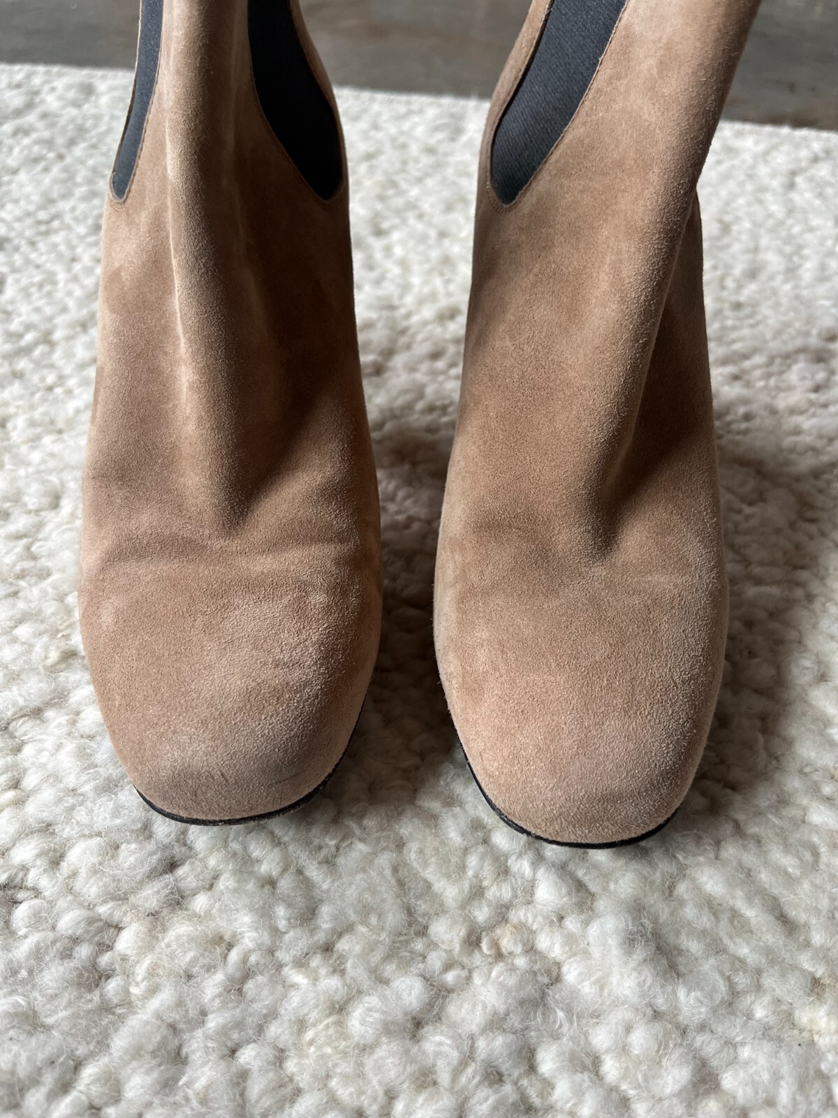 Stivali Saint Laurent Chelsea Babies marrone chiaro pelle scamosciata taglia 37 5