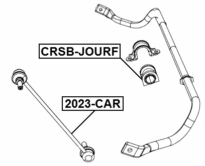Fits Dodge Journey New 2012- Front Stabilizer Bushing OEM 04721918AF Foto 2 de 3