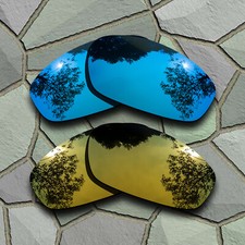 Sky Blue Golden Polarized Lenses Replacement For-Costa Del Mar Brine BR11
