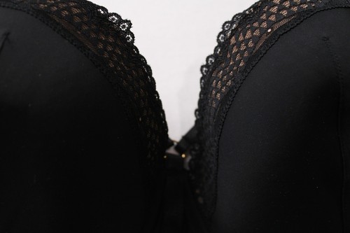 Adore Me Women's Marca Contour Plunge Plus Bra ZG3 Jet Black Size 38DDD NWT - Picture 2 of 4