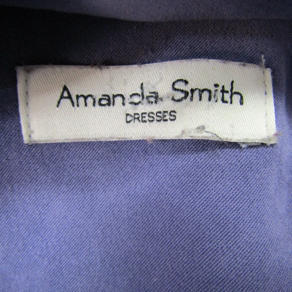 Vestido Jaqueta Amanda Smith Feminino Tamanho 10 Azul Joelho Comprimento Manga Longa Botão - Imagem 4 de 4