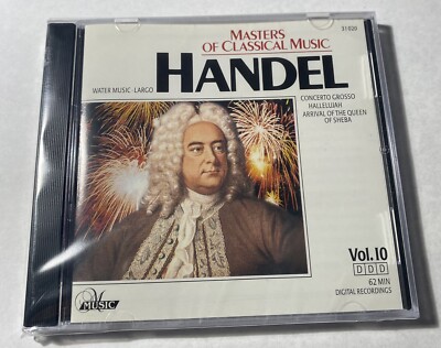 Masters of Classical Music: Handel Vol. 10 (CD, 1998) New Sealed Free Shipping.