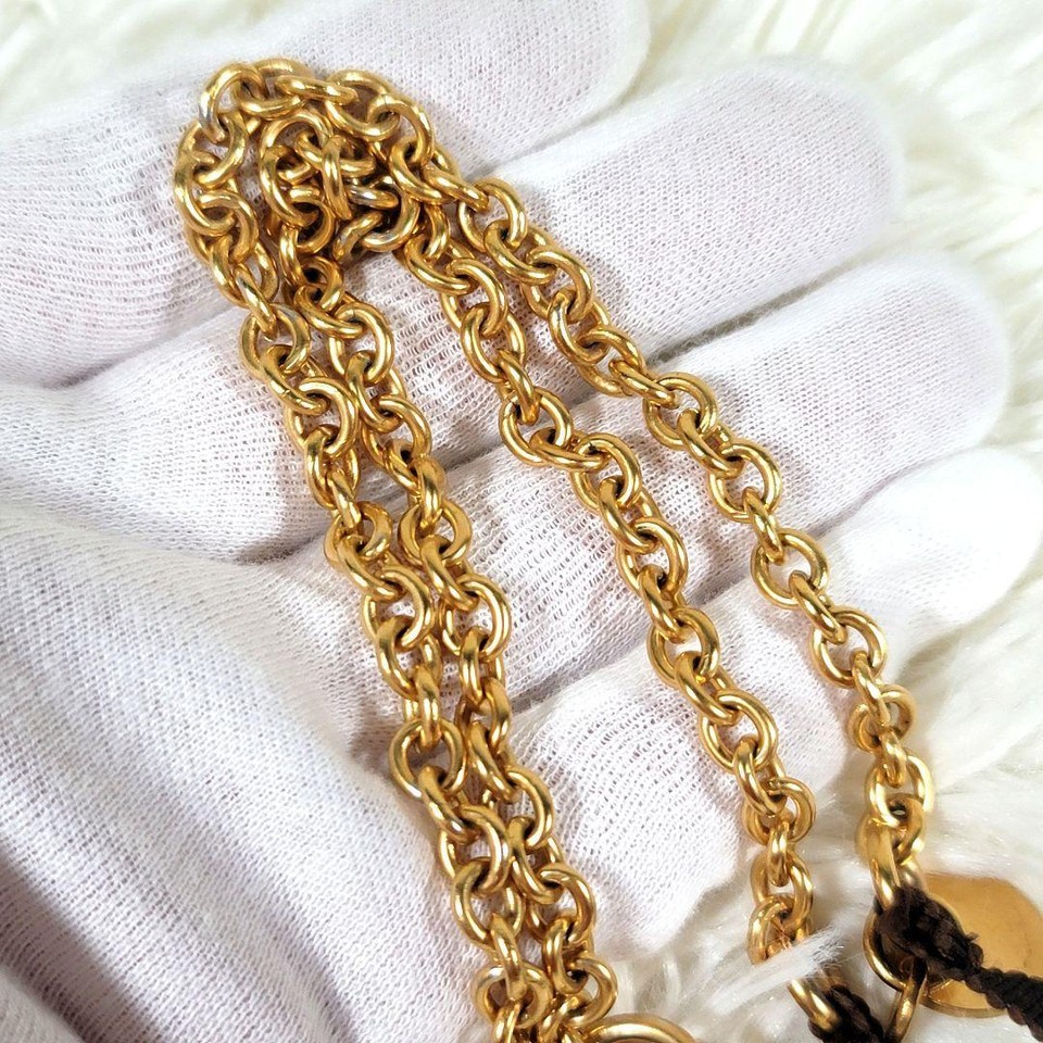 PRADA Necklace Dog Bear Charm Chain Good condition eBay