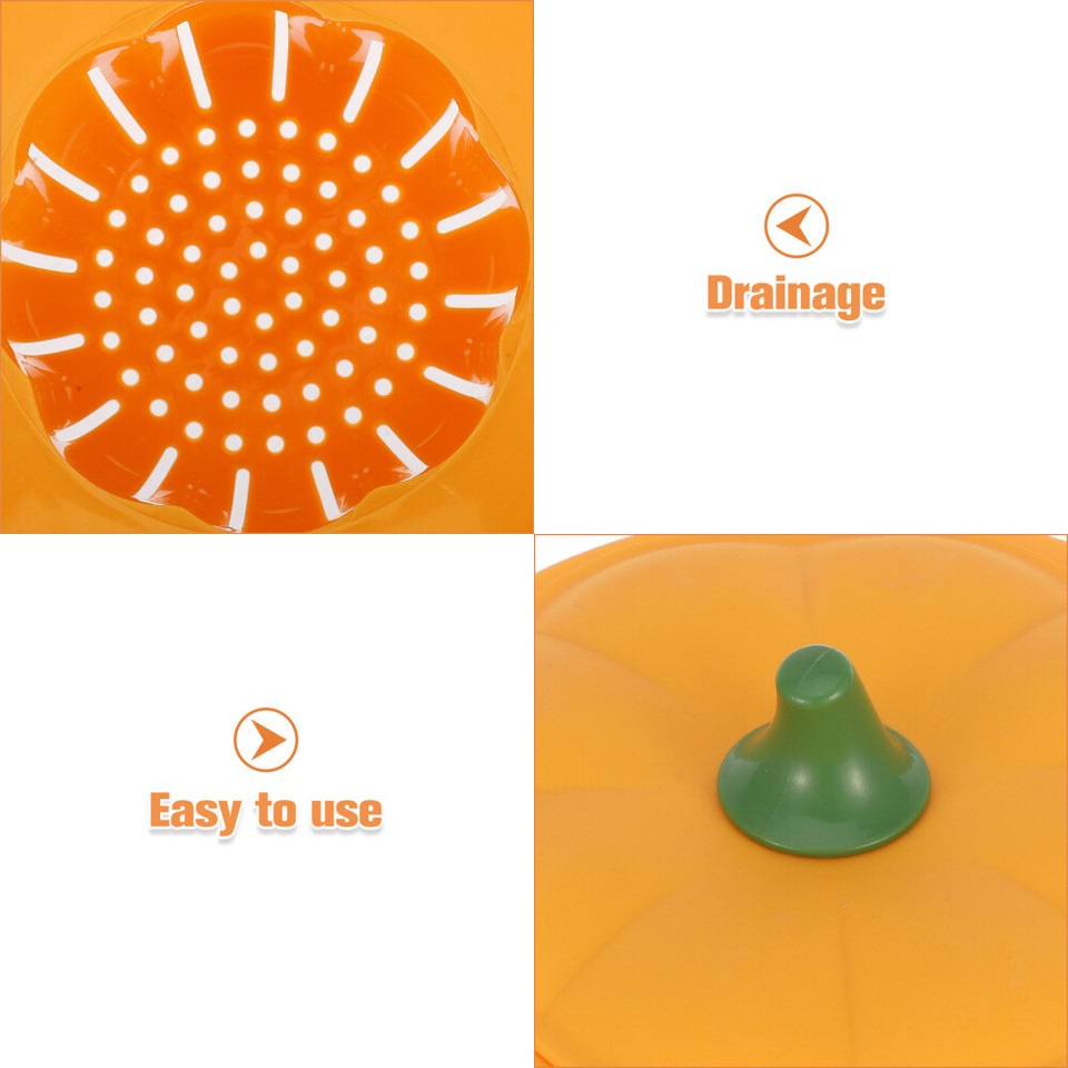 Kitchen Waste Strainer Pumpkin Shaped Sink Drain Protector Food Waste