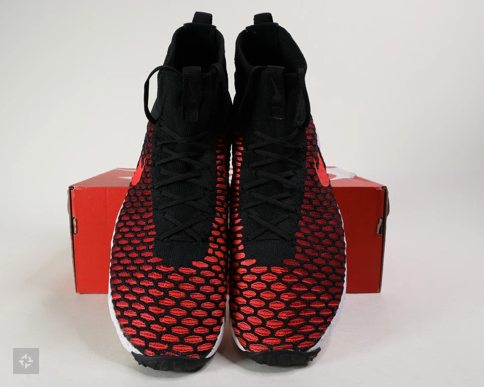 Nike Air Footscape Magista Flyknit Red Black Shoes Mens Size 10-12 (816560-002) - Image 4 of 4