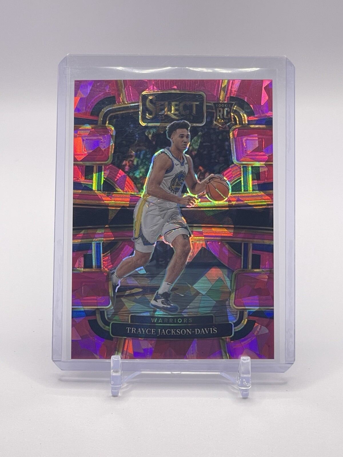 2023 Panini Select-Concourse Pink Cracked Ice #84 Trayce Jackson-Davis (RC) /99